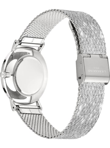 Liebeskind Kwartshorloge zilverkleurig/wit