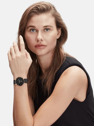Liebeskind Quarzuhr in Schwarz/ Roségold