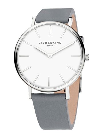 Liebeskind Quarzuhr in Grau/ Silber/ Weiß