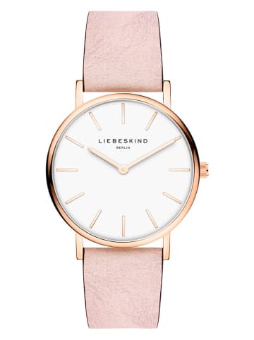 Liebeskind Quarzuhr in Rosa/ Roségold/ Weiß