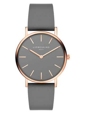 Liebeskind Kwartshorloge grijs/roségoudkleurig
