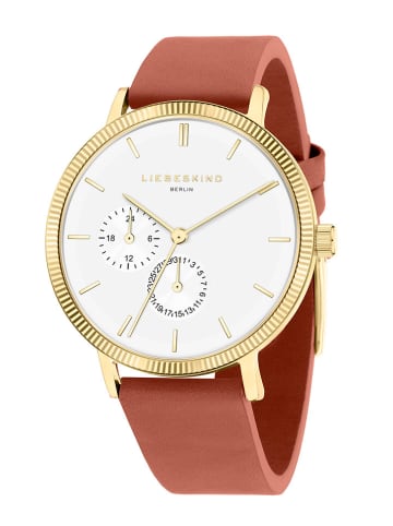 Liebeskind Chronograph in Hellbraun/ Gold/ Weiß