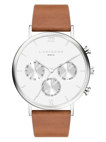 Liebeskind Chronograph in Hellbraun/ Silber/ Weiß