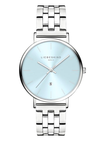 Liebeskind Zegarek kwarcowy w kolorze srebrno-błękitnym