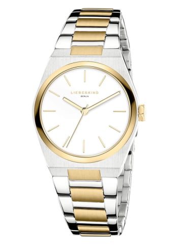 Liebeskind Zegarek kwarcowy w kolorze złoto-srebrno-białym