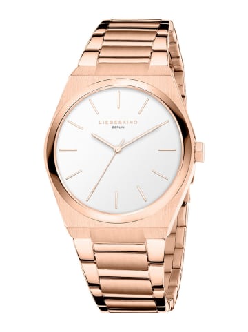 Liebeskind Kwartshorloge roségoudkleurig/wit