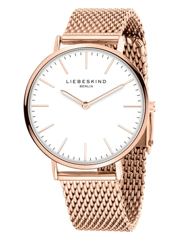 Liebeskind Zegarek kwarcowy w kolorze różowozłotym