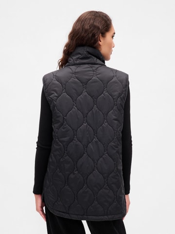 GAP Doorgestikte bodywarmer zwart