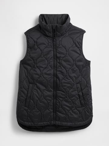 GAP Doorgestikte bodywarmer zwart