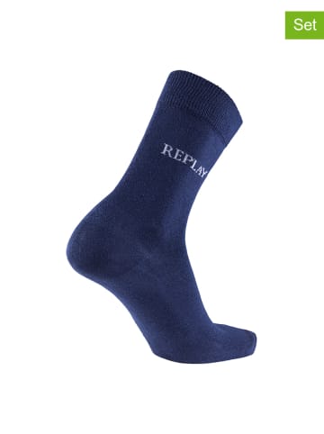 Replay Underwear 3er-Set: Socken in Dunkelblau
