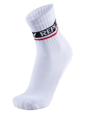 Replay Underwear Skarpety "Tennis" w kolorze białym