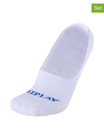 Replay Underwear 3er-Set: Füßlinge "Invisible" in Weiß