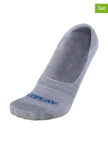 Replay Underwear 3er-Set: Füßlinge "Invisible" in Grau