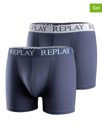 Replay Underwear Bokserki (2 pary) w kolorze granatowym