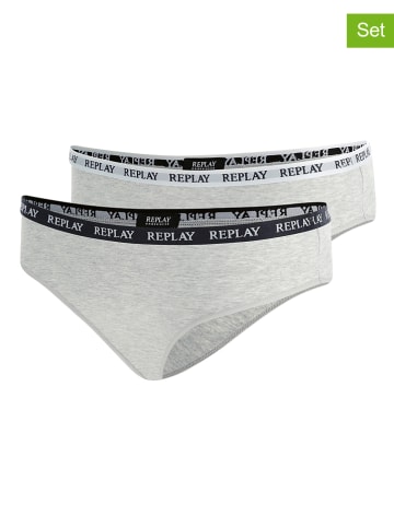 Replay Underwear 2er-Set: Slips in Grau