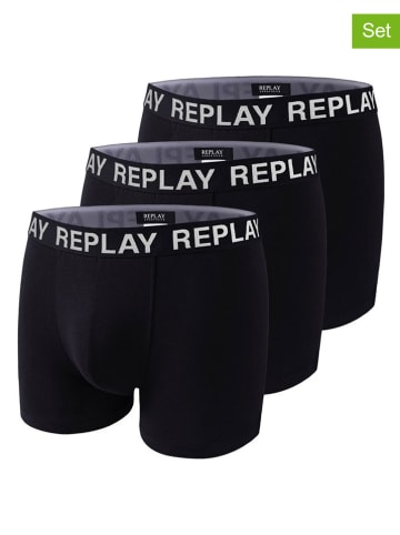 Replay Underwear Bokserki (3 pary) w kolorze czarnym
