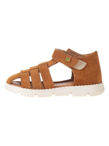El Naturalista Leder-Halbsandalen in Hellbraun