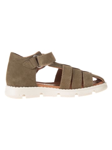 El Naturalista Leren enkelsandalen kaki