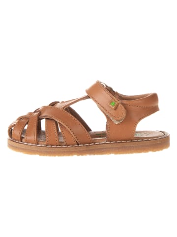 El Naturalista Leder-Halbsandalen in Hellbraun