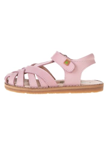 El Naturalista Leren sandalen lichtroze