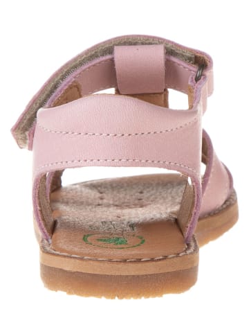 El Naturalista Leren sandalen lichtroze