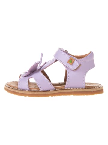 El Naturalista Leren sandalen paars