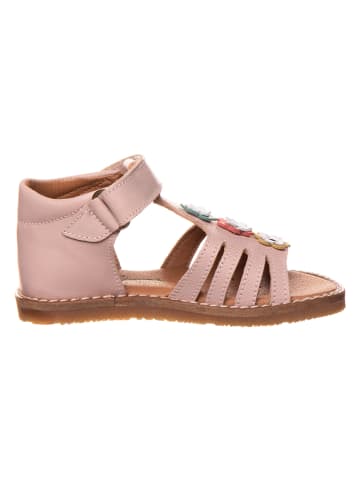 El Naturalista Leren sandalen lichtroze