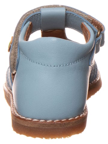 El Naturalista Leren sandalen lichtblauw
