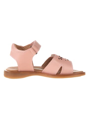 El Naturalista Leren sandalen lichtroze