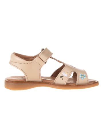 El Naturalista Leren sandalen beige