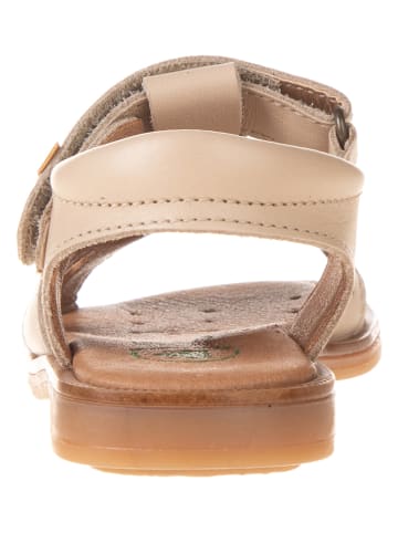El Naturalista Skórzane sandały w kolorze beżowym