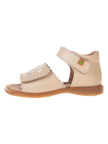 El Naturalista Leren sandalen lichtroze