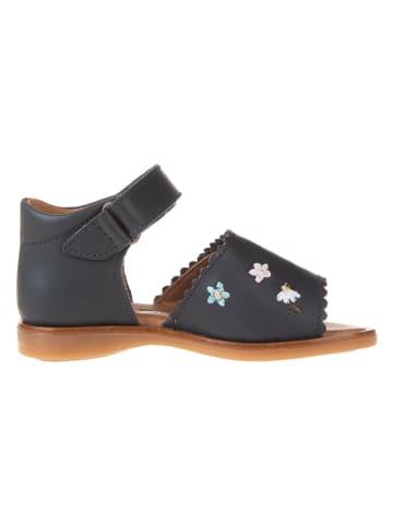 El Naturalista Leren sandalen zwart