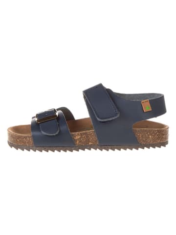 El Naturalista Leren sandalen donkerblauw