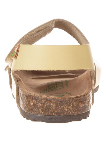 El Naturalista Leren sandalen geel