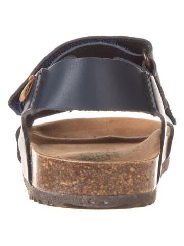 El Naturalista Skórzane sandały w kolorze granatowym