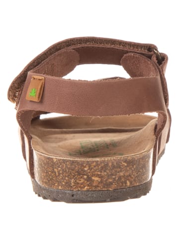 El Naturalista Skórzane sandały w kolorze jasnobrązowym