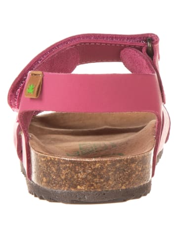 El Naturalista Leren sandalen roze