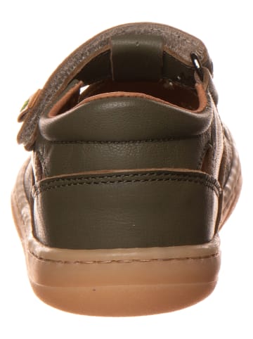 El Naturalista Skórzane buty w kolorze ciemnozielonym do chodzenia na boso
