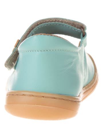 El Naturalista Leren ballerina's turquoise