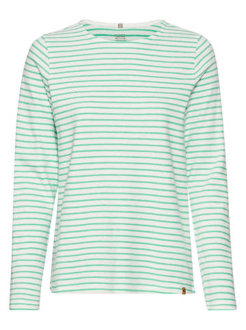 Camel Active Longsleeve in Creme/ Grün