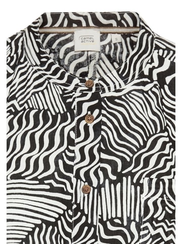 Camel Active Bluzka w kolorze czarno-białym