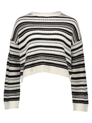 Noisy may Pullover in Schwarz/ Weiß