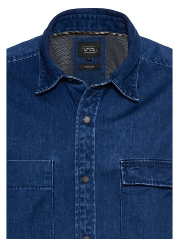 Camel Active Spijkerblouse - regular fit - donkerblauw