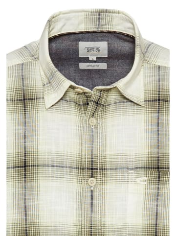 Camel Active Blouse - regular fit - groen/beige