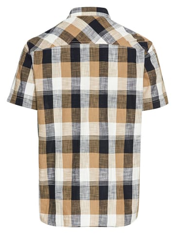 Camel Active Hemd - Regular fit - in Hellbraun/ Schwarz