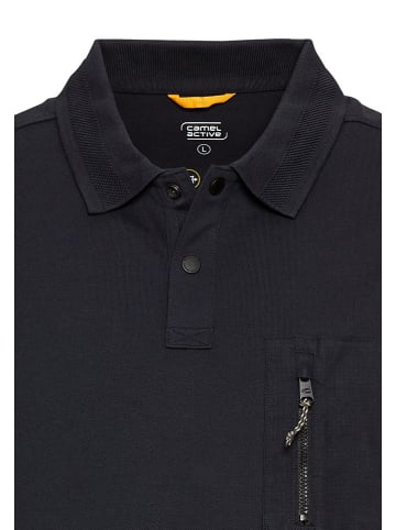 Camel Active Functioneel poloshirt donkerblauw