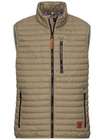 Camel Active Doorgestikte bodywarmer beige