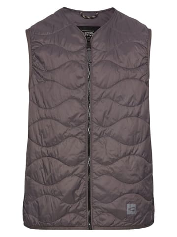 Camel Active Doorgestikte bodywarmer grijs