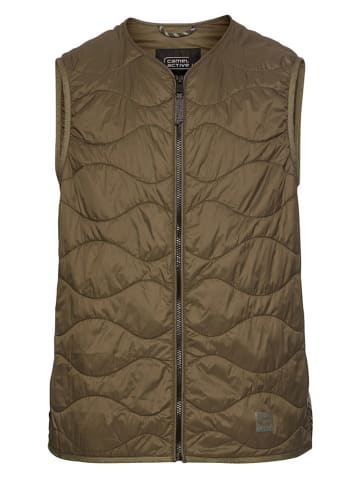 Camel Active Doorgestikte bodywarmer lichtbruin